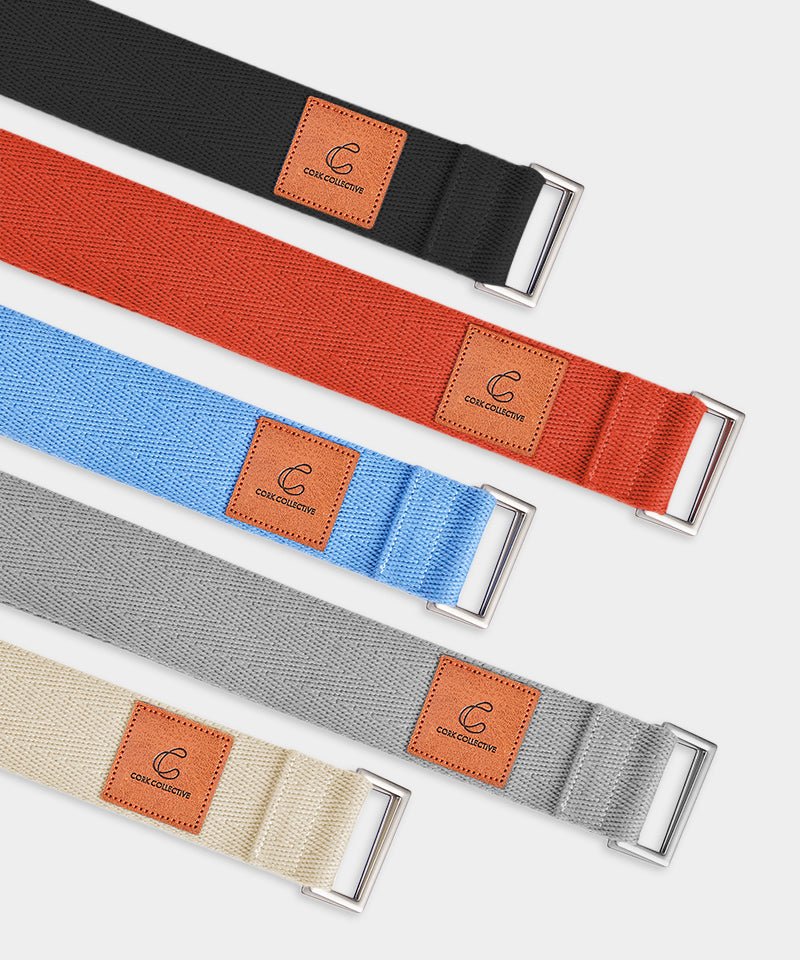 Align & Thrive Cotton Yoga Strap - Sustainable Precision for Your Practice - Corkcollective
