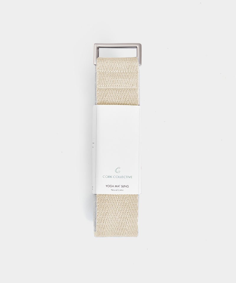 Align & Thrive Cotton Yoga Strap - Sustainable Precision for Your Practice - Corkcollective